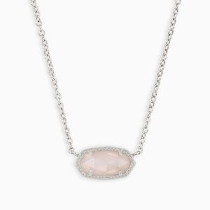Kendra Scott Rose Quartz Elisa Necklace